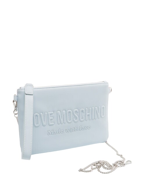 SIGNATURE LOVE Clutch bag with shoulder strap light blue - Women&rsquo;s Bags