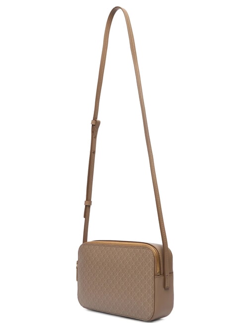 COATED EMBLEM Mini shoulder bag desert taupe aop - Women&rsquo;s Bags