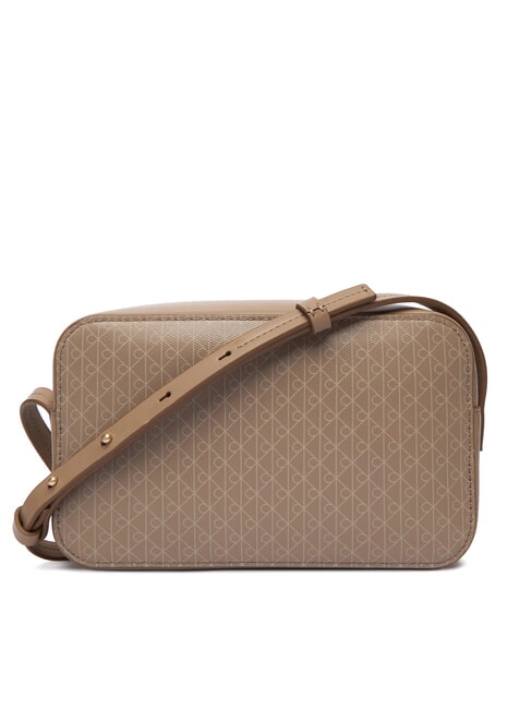 COATED EMBLEM Mini shoulder bag desert taupe aop - Women&rsquo;s Bags