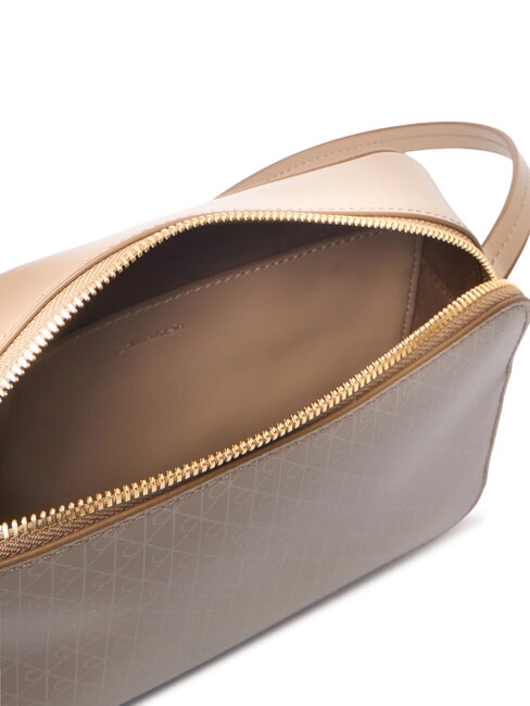 COATED EMBLEM Mini shoulder bag desert taupe aop - Women&rsquo;s Bags