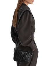 CALVIN KLEIN QUILTED EMBLEM Mini shoulder bag on black - Women&rsquo;s Bags - 2