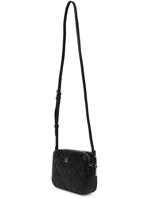 QUILTED EMBLEM Mini shoulder bag on black - Women&rsquo;s Bags