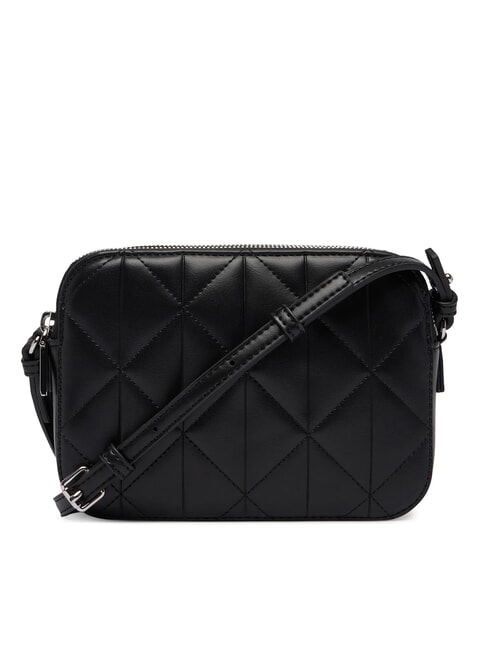 QUILTED EMBLEM Mini shoulder bag on black - Women&rsquo;s Bags