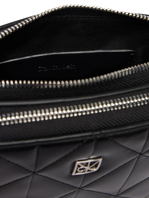 QUILTED EMBLEM Mini shoulder bag on black - Women&rsquo;s Bags