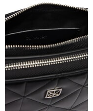 CALVIN KLEIN QUILTED EMBLEM Mini shoulder bag on black - Women&rsquo;s Bags - 5