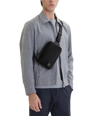 CALVIN KLEIN HARDWARE EMBLEM Shoulder bag on black - Over-the-shoulder Bags for Men - 4