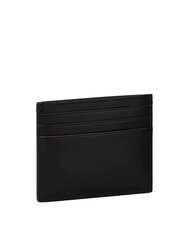CALVIN KLEIN RAISED LOGO Flat leather card holder - Men&rsquo;s Wallets