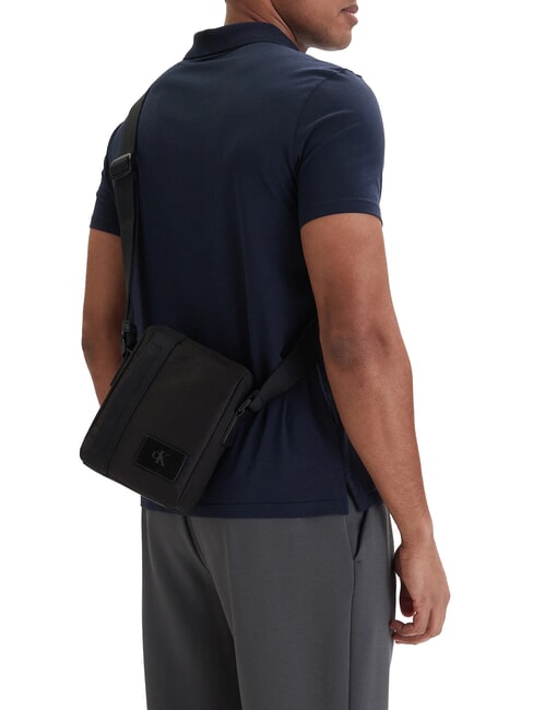 UTILITY CANVAS Shoulder bag on black - Over-the-shoulder Bags for Men