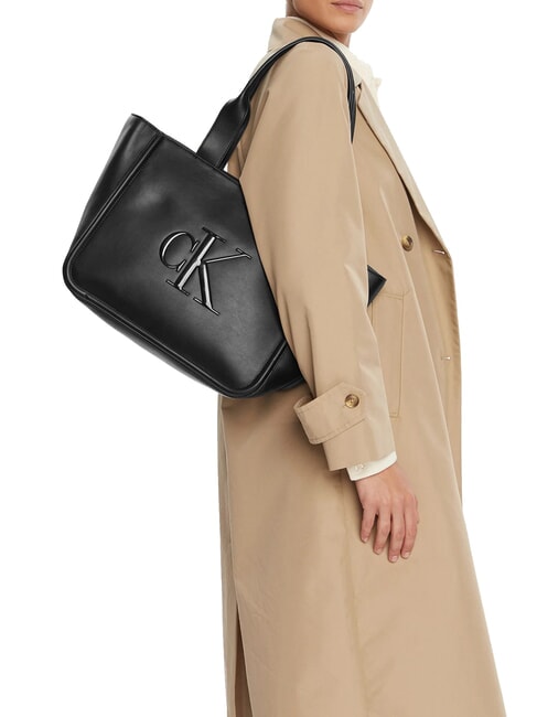 BOLD MONOGRAM Shoulder shopper on black - Women&rsquo;s Bags