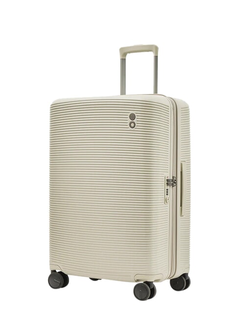 ULTIMA Medium rigid trolley, expandable beige - Rigid Trolley Cases