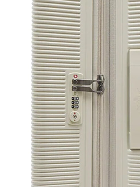 ULTIMA Medium rigid trolley, expandable beige - Rigid Trolley Cases