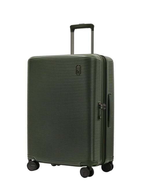 ULTIMA Medium rigid trolley, expandable deep olive - Rigid Trolley Cases
