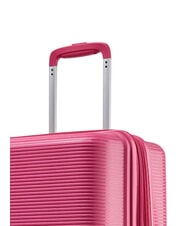 ECHOLAC FORZA Medium expandable trolley luminous pink - Rigid Trolley Cases - 7