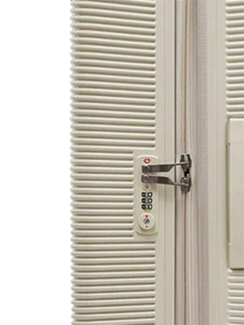 ULTIMA Large, rigid, expandable trolley beige - Rigid Trolley Cases