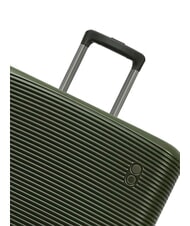 ECHOLAC ULTIMA Large, rigid, expandable trolley deep olive - Rigid Trolley Cases - 5