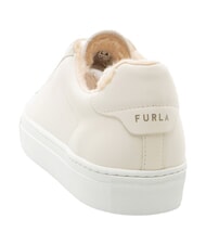 FURLA CAMPIONARIO - NICE  Leather sneakers talc h+natural int. - Women&rsquo;s shoes - 4
