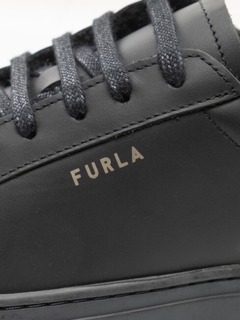 NICE  Leather sneakers Black - Women&rsquo;s shoes