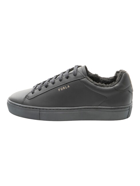 NICE  Leather sneakers Black - Women&rsquo;s shoes
