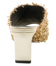 FURLA CAMPIONARIO - DIAMANTE  Sandals with rhinestones color gold + color light gold - Women&rsquo;s shoes - 3