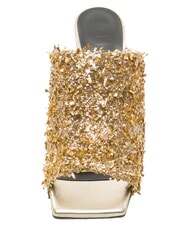 FURLA CAMPIONARIO - DIAMANTE  Sandals with rhinestones color gold + color light gold - Women&rsquo;s shoes - 4