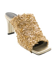 FURLA CAMPIONARIO - DIAMANTE  Sandals with rhinestones color gold + color light gold - Women&rsquo;s shoes - 5