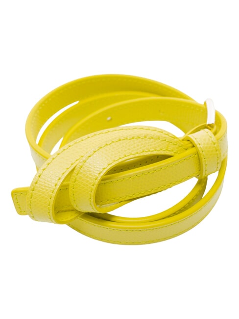 SFERA Leather belt, for women cedar yellow - Belts