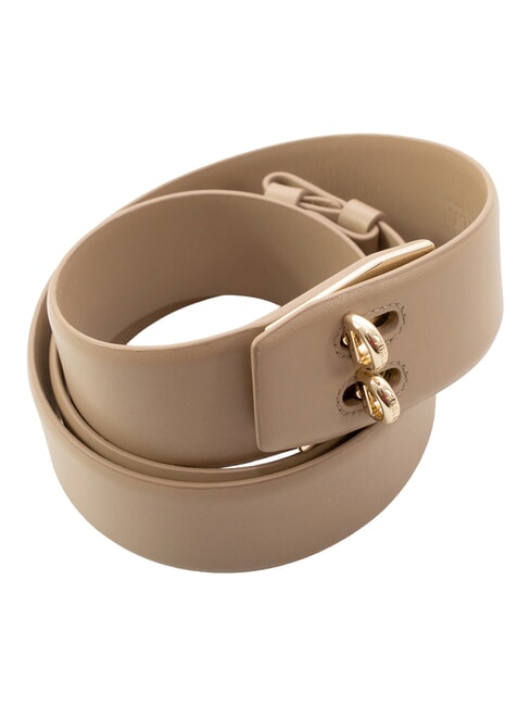 CAMPIONARIO - GENESI Leather belt greige - Belts