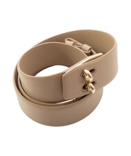 FURLA CAMPIONARIO - GENESI Leather belt greige - Belts - 3