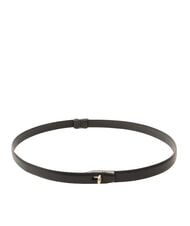 FURLA CAMPIONARIO - GENESI Leather belt Black - Belts - 2