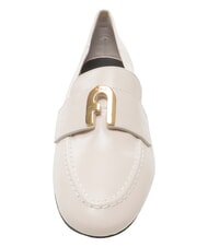 FURLA CAMPIONARIO - 1927 Leather moccasins Marshmallow - Women&rsquo;s shoes - 4