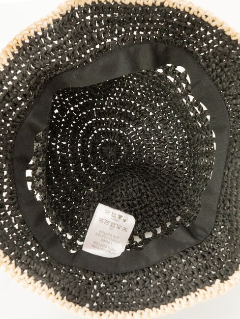 CAMPIONARIO - GIOVE  Nylon hat black+natural - Hats