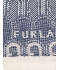 FURLA CAMPIONARIO - NET  Wool stole denim tones - Scarves - 2