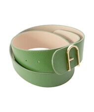 FURLA CAMPIONARIO - FLOW Leather belt ivy+ballerina i - Belts - 3