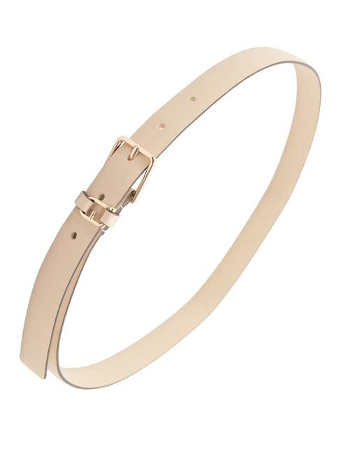 NUVOLA Leather belt oats - Belts