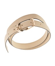 FURLA CAMPIONARIO - NUVOLA  Leather belt oats - Belts - 3