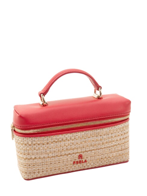 CAMPIONARIO - CAMELIA Mini handbag with shoulder strap natural + Venetian red - Women&rsquo;s Bags