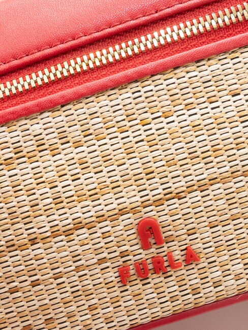 CAMPIONARIO - CAMELIA Mini handbag with shoulder strap natural + Venetian red - Women&rsquo;s Bags