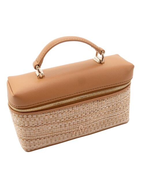 CAMPIONARIO - CAMELIA Mini handbag with shoulder strap natural+brandy - Women&rsquo;s Bags