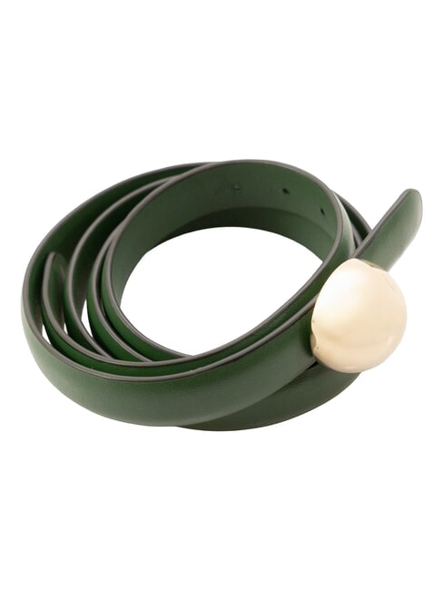 CAMPIONARIO - SFERA  Leather belt laurel - Belts