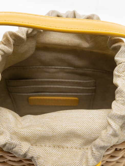 CAMPIONARIO - VIOLETTA  Mini handbag with shoulder strap natural+cream - Women&rsquo;s Bags