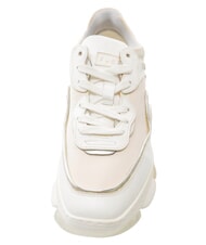 FURLA CAMPIONARIO - WONDERLACE UP Women's Sneakers talcum powder h+silver color - Women&rsquo;s shoes - 5