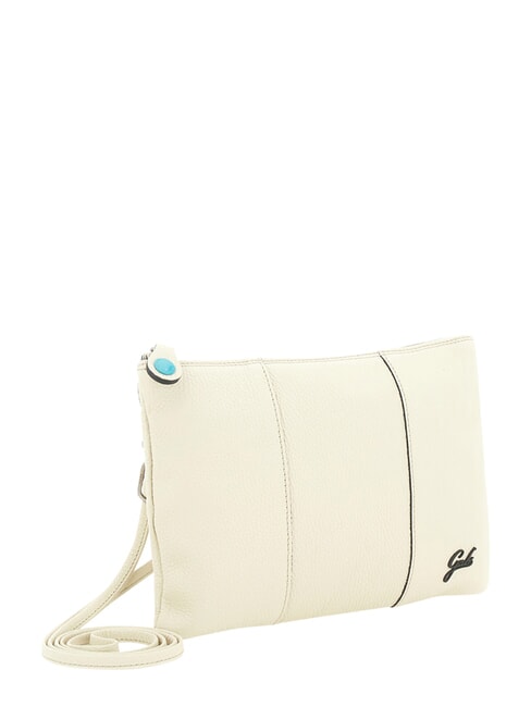 BEYONCE Medium leather clutch bag with shoulder strap cream - Women&rsquo;s Bags
