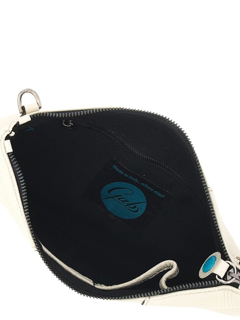 BEYONCE Medium leather clutch bag with shoulder strap cream - Women&rsquo;s Bags