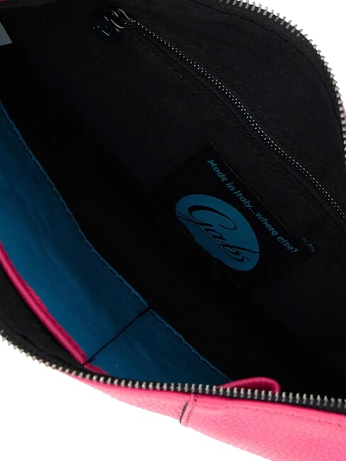 BEYONCE Medium leather clutch bag with shoulder strap begonia - Women&rsquo;s Bags