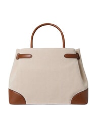 RALPH LAUREN BLAIKE Handbag, with shoulder strap whitecanvas/tan - Women&rsquo;s Bags - 5