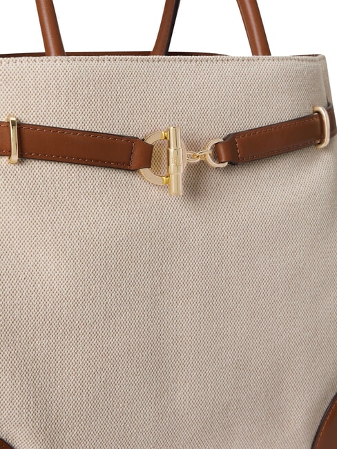 BLAIKE Handbag, with shoulder strap whitecanvas/tan - Women&rsquo;s Bags