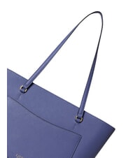 RALPH LAUREN KARLY Leather shopping bag Carson Blue - Women&rsquo;s Bags - 7