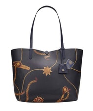 RALPH LAUREN Merrimack Reversible shoulder shopper navy/skinny stripe - Women&rsquo;s Bags - 7