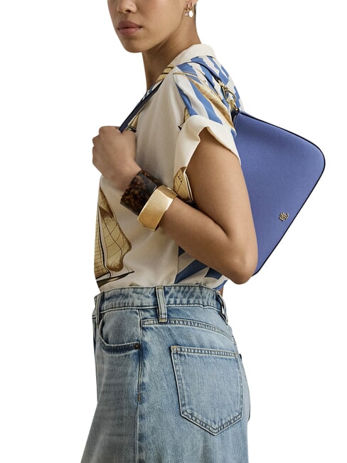 DANNI Shoulder bag, with shoulder strap, in leather Carson Blue - Women&rsquo;s Bags
