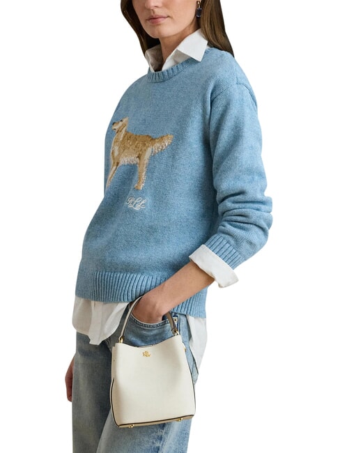 REESE Handbag, with shoulder strap, in leather soft white - Women&rsquo;s Bags